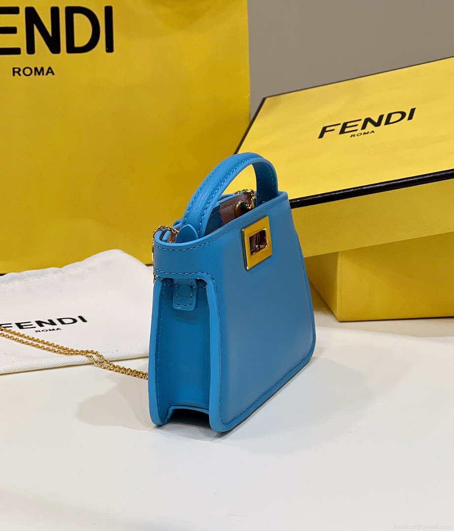 Fendi 7AR993 FENDI PICO PEEKABOO Charm Blue 8385