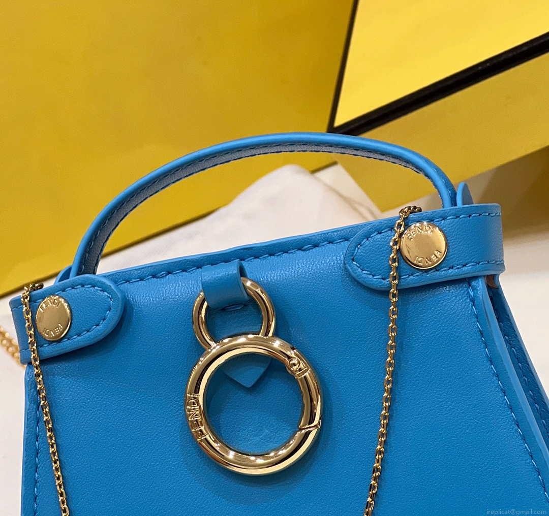 Fendi 7AR993 FENDI PICO PEEKABOO Charm Blue 8385