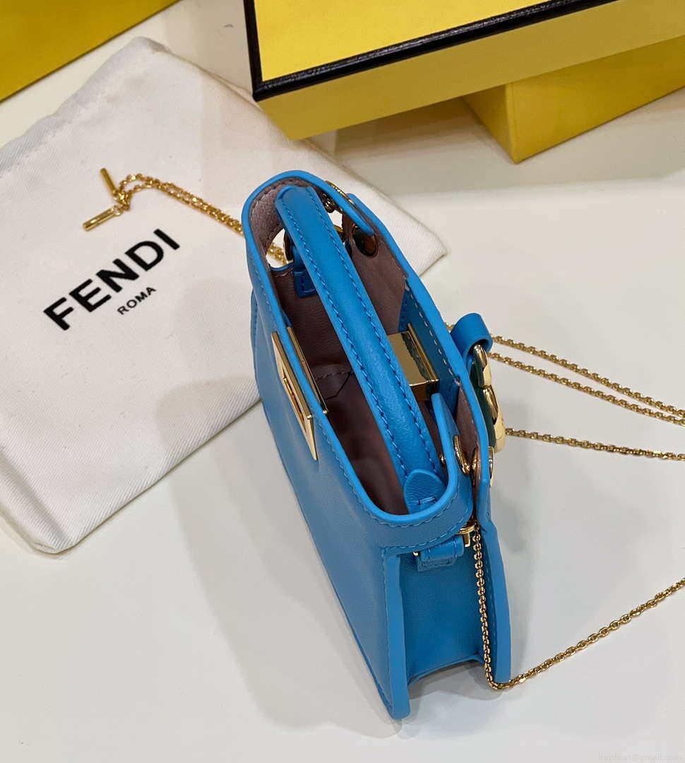 Fendi 7AR993 FENDI PICO PEEKABOO Charm Blue 8385