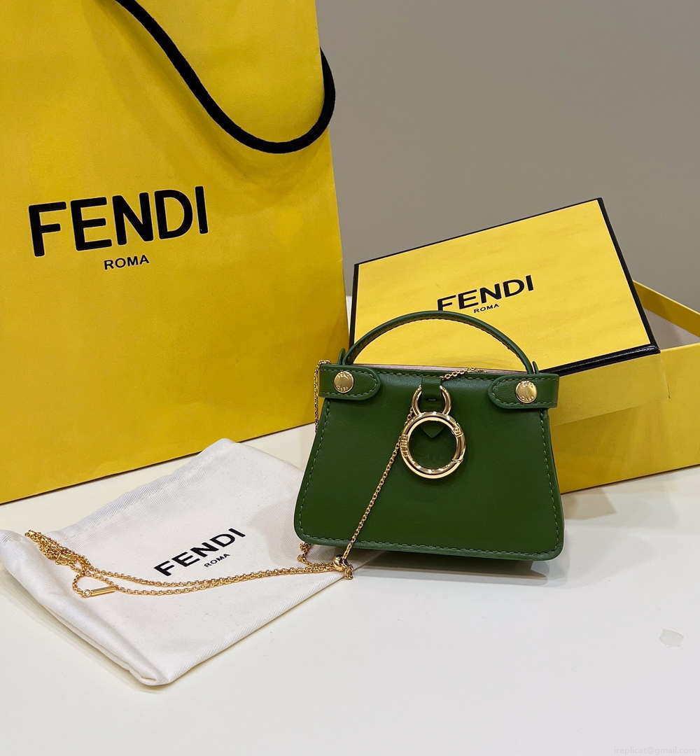 Fendi 7AR993 FENDI PICO PEEKABOO Charm 8385 Green