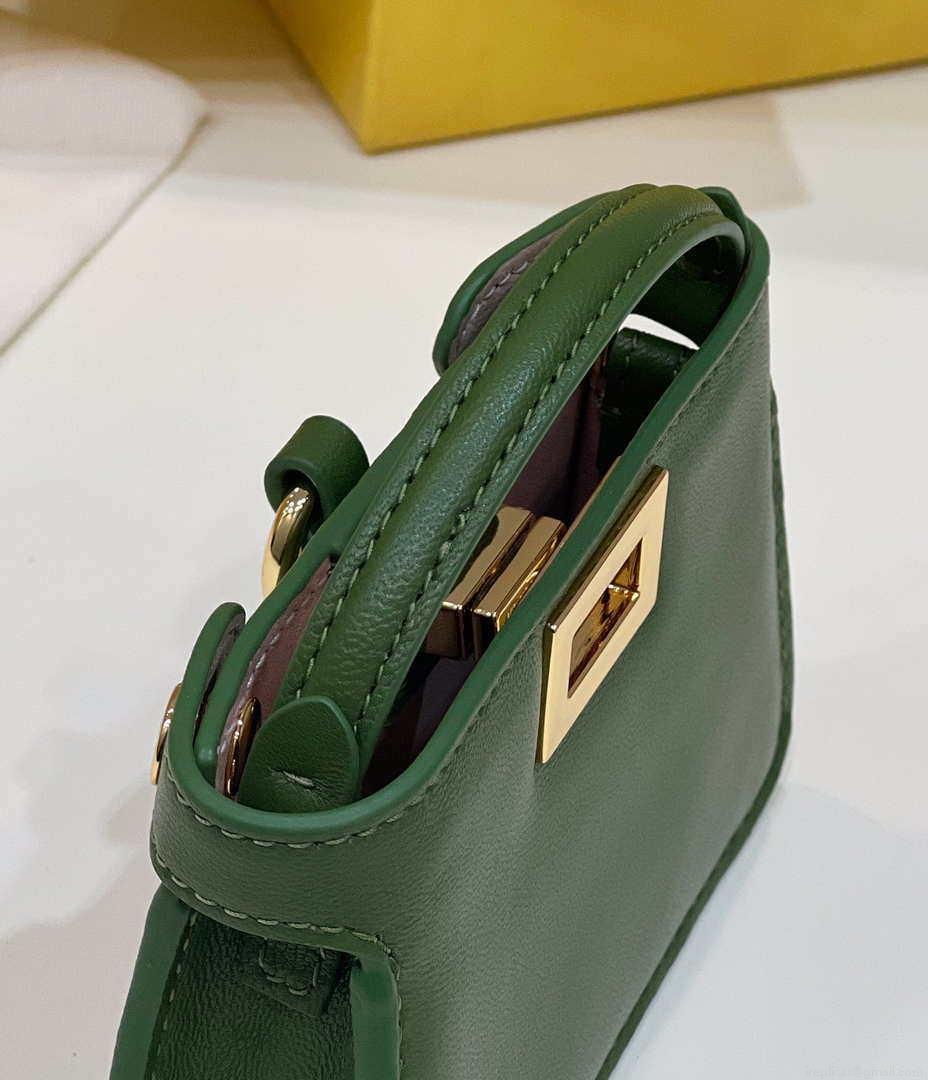 Fendi 7AR993 FENDI PICO PEEKABOO Charm 8385 Green