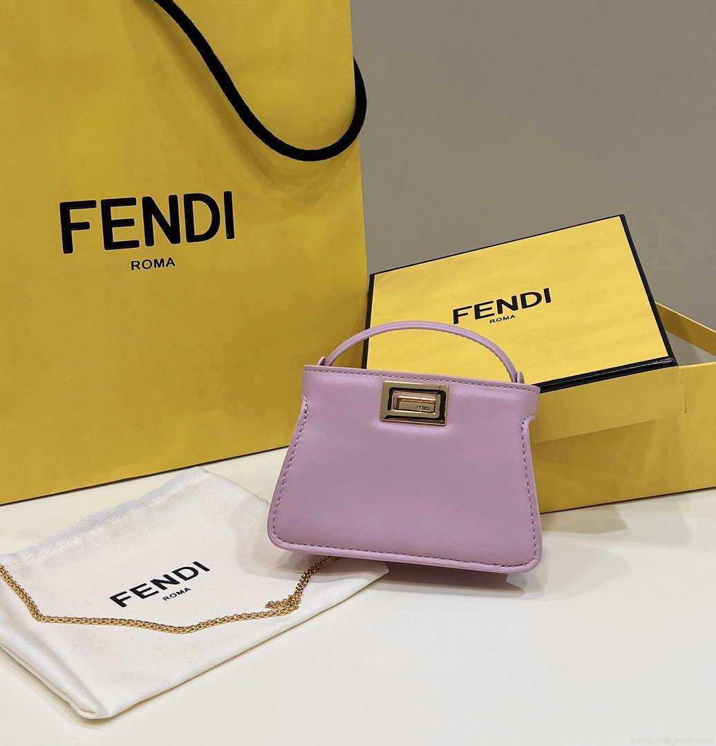 Fendi 7AR993 FENDI PICO PEEKABOO Charm 8385 Purple