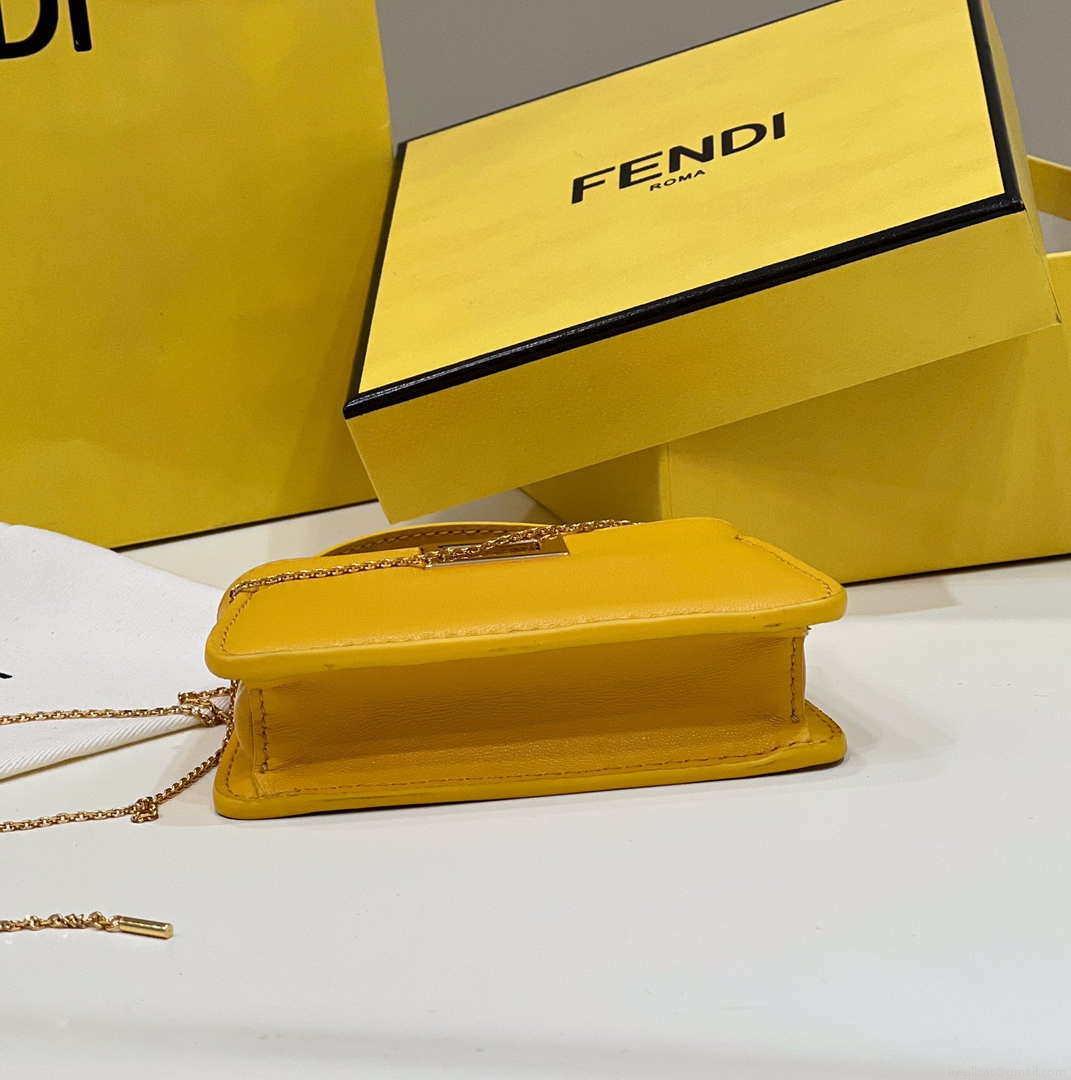 Fendi 7AR993 FENDI PICO PEEKABOO Charm 8385 Yellow