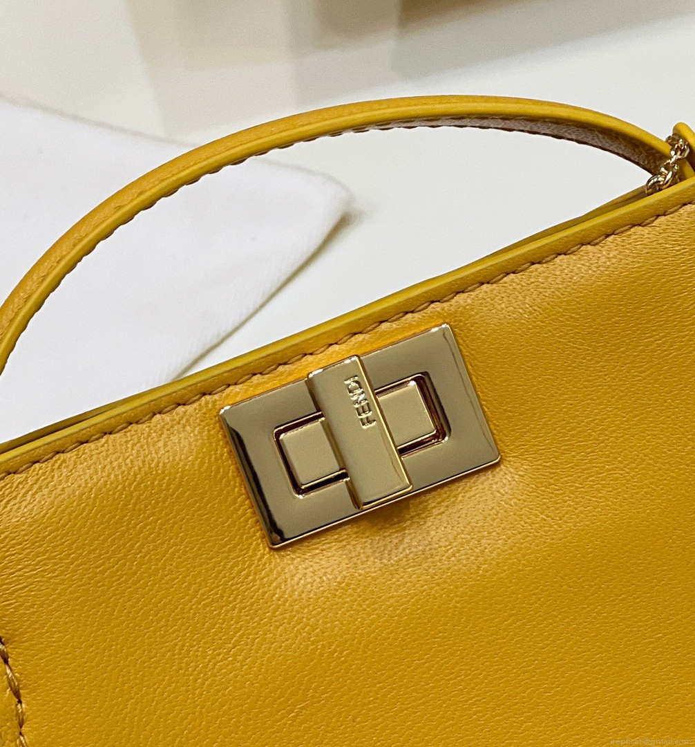 Fendi 7AR993 FENDI PICO PEEKABOO Charm 8385 Yellow
