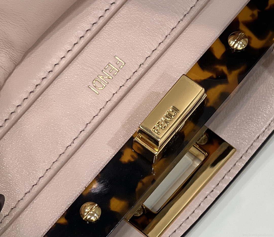 Fendi 8BN327 Peekaboo ISeeU Small Pink leather bag