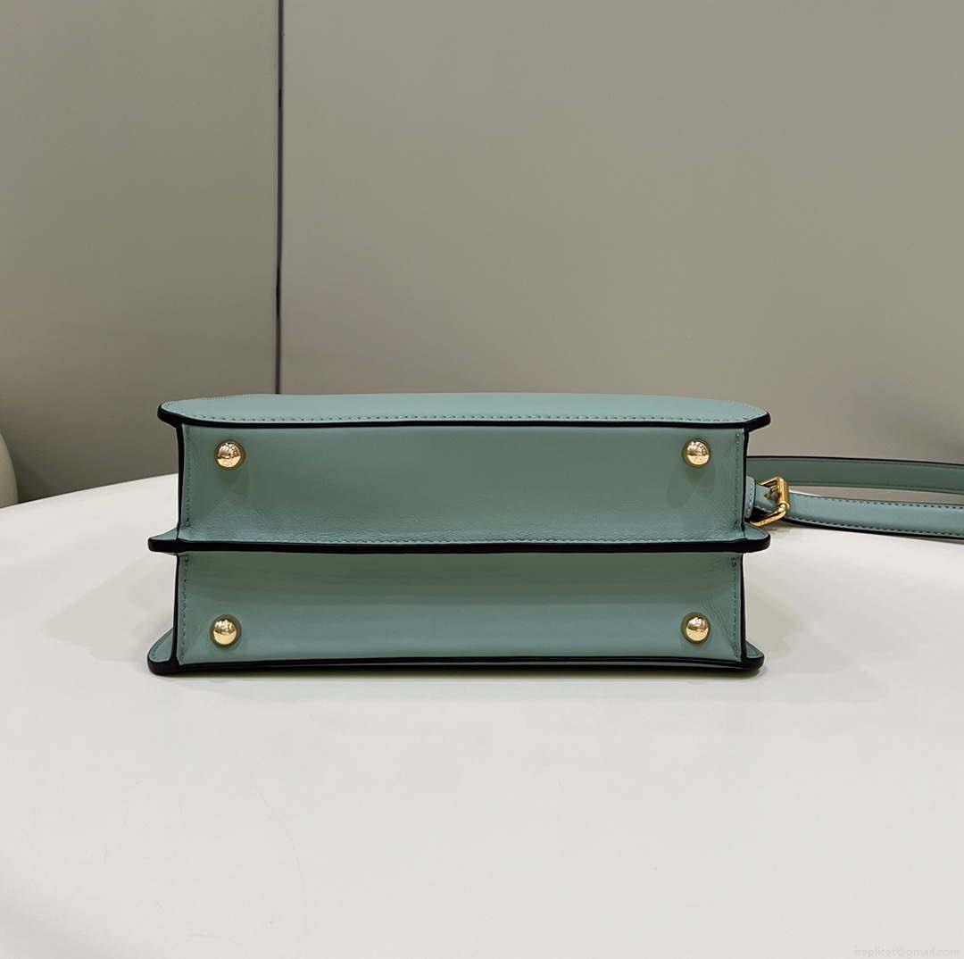 Fendi 8BN327 Peekaboo ISeeU Small Green leather bag