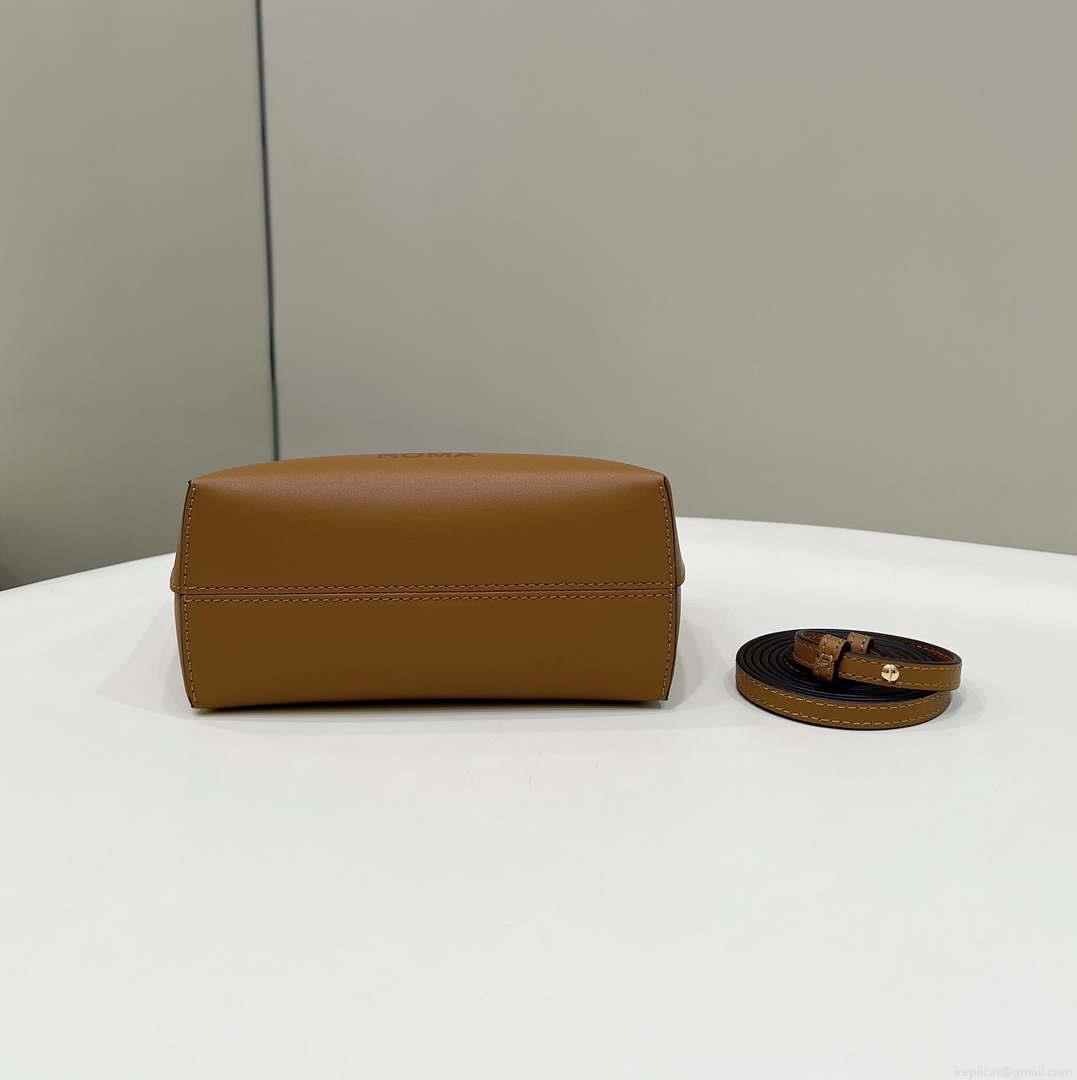 Fendi 8BS067 By The Way Mini Small Boston bag in mint Brown leather