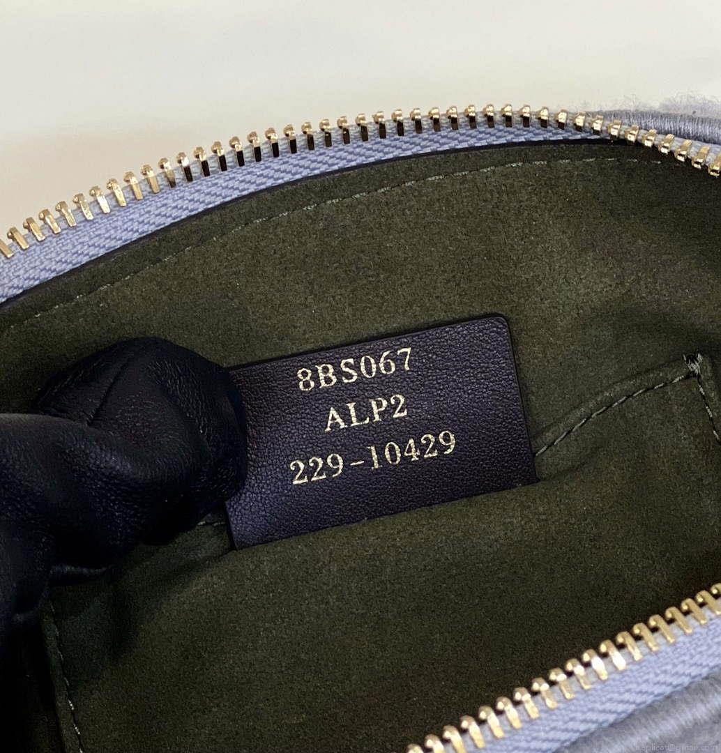 Fendi 8BS067 By The Way Mini Light grey sheepskin small Boston bag