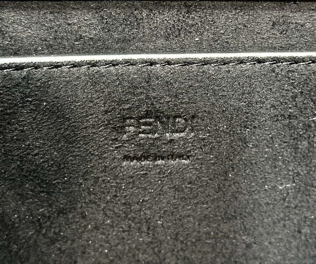 Fendi 8BH394 Fendi Sunshine Small Black leather shopper