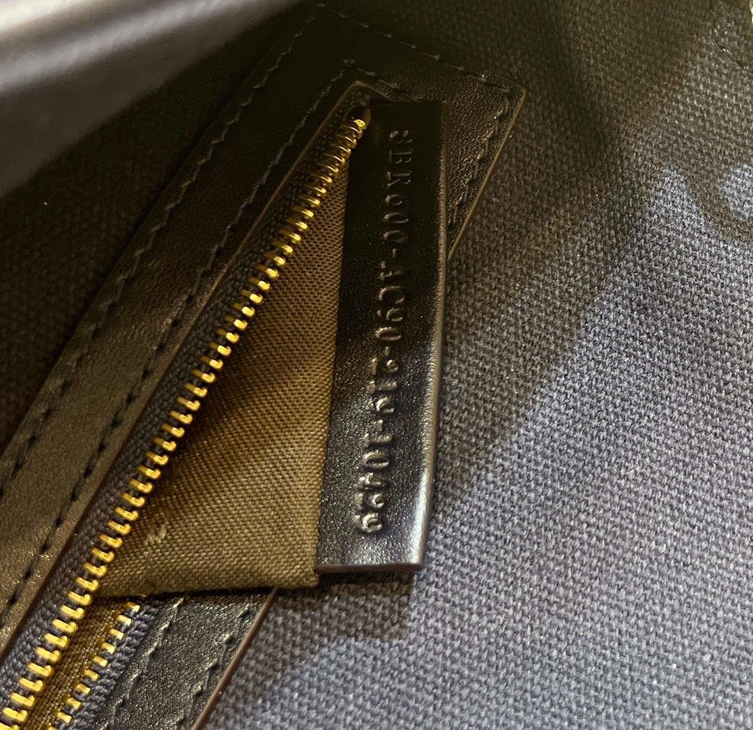 Fendi 8BR600 Baguette Medium bag with FF embroidery 0159AM Navy Blue