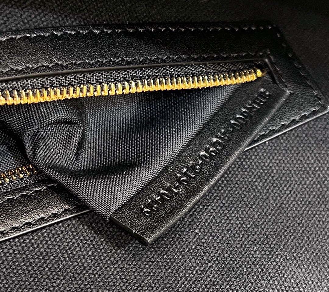 Fendi 8BR600 Baguette Medium bag with FF embroidery 0159A Black