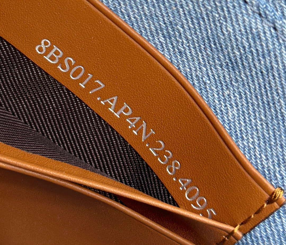Fendi 8BS017 Mini Baguette Sky Blue canvas bag with FF embroidery 0159BS