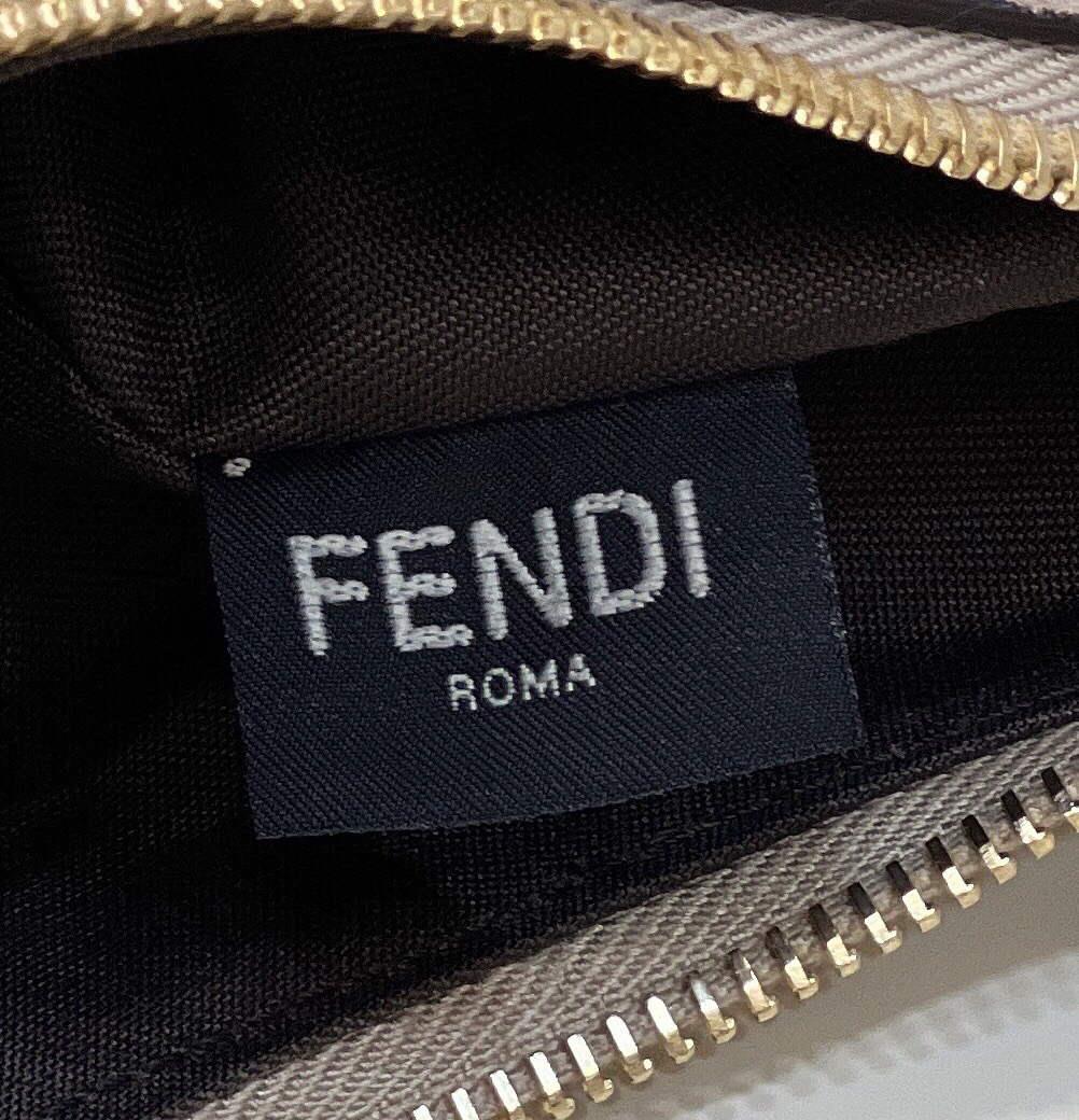 Fendi 8BR798 Fendigraphy Small 80056M Khaki Sheep Gold leather Bag