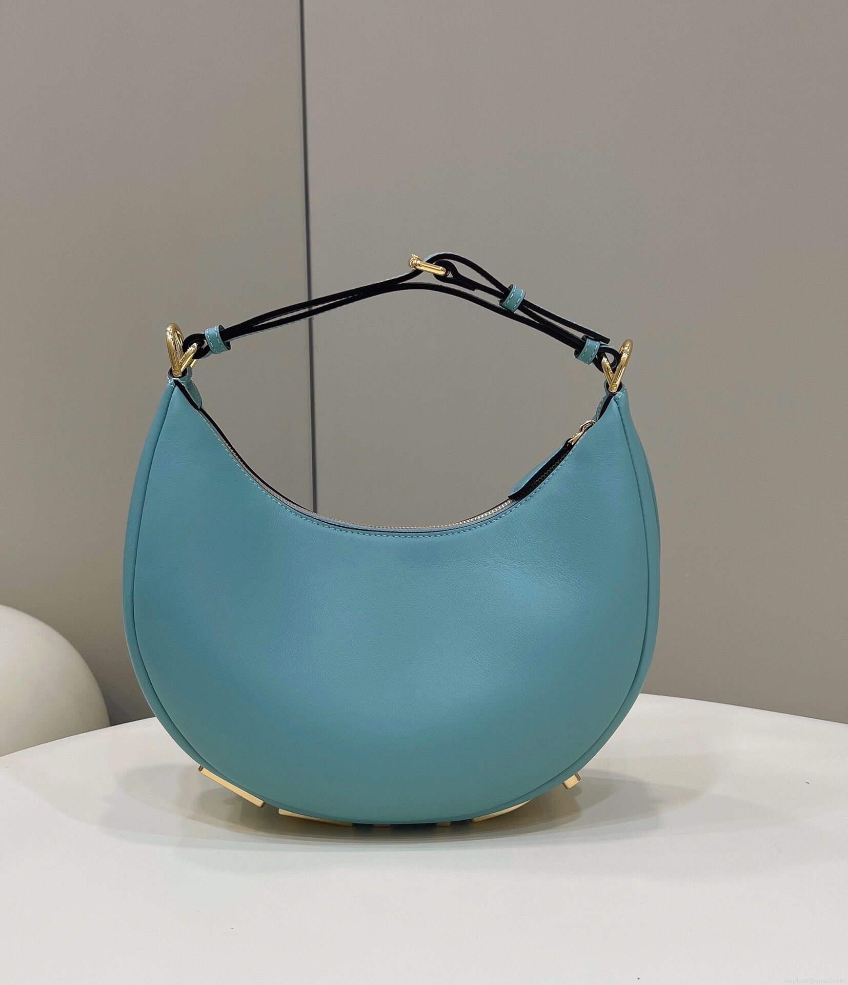 Fendi 8BR798 Fendigraphy Small 80056M Blue leather Bag