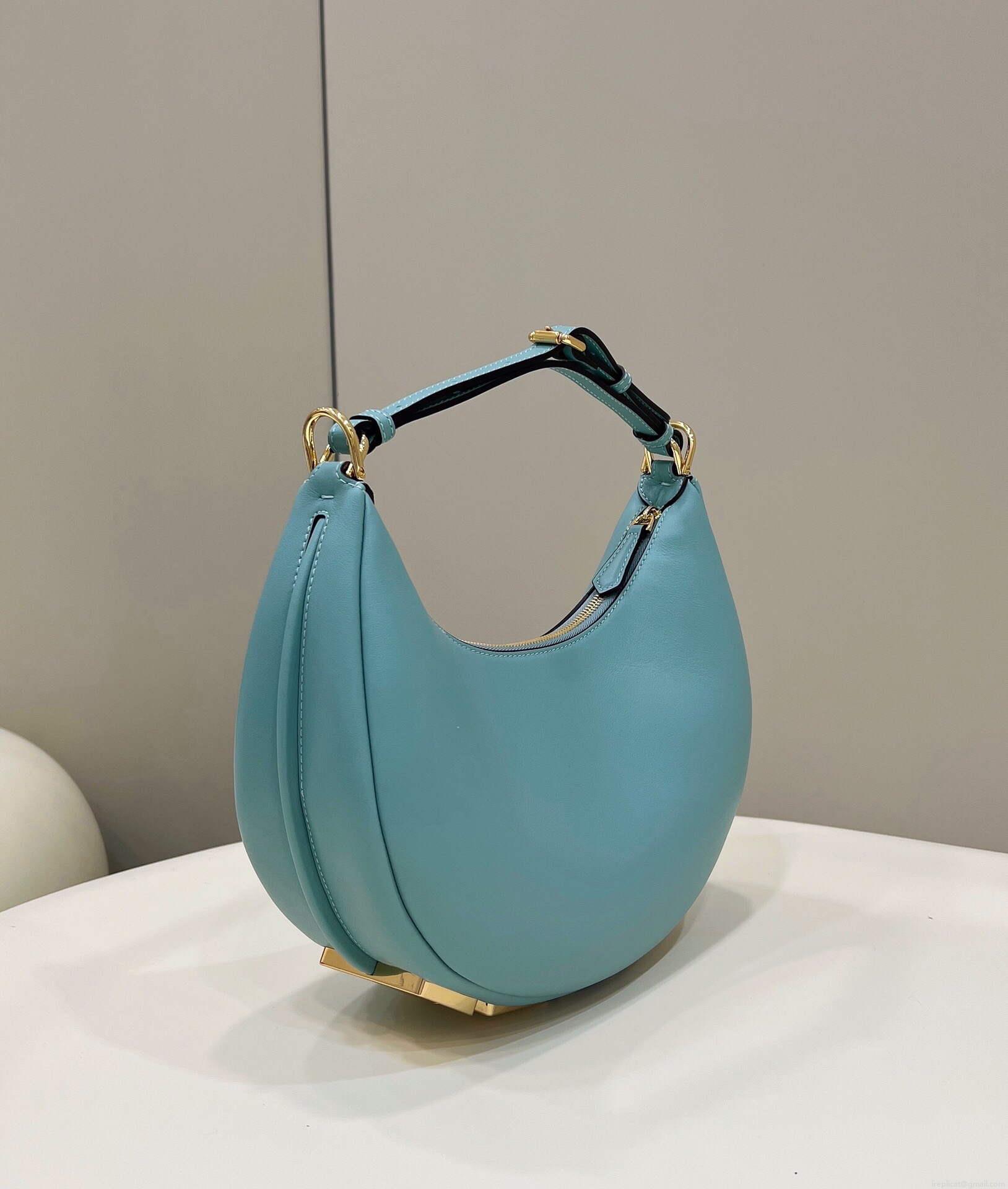 Fendi 8BR798 Fendigraphy Small 80056M Blue leather Bag