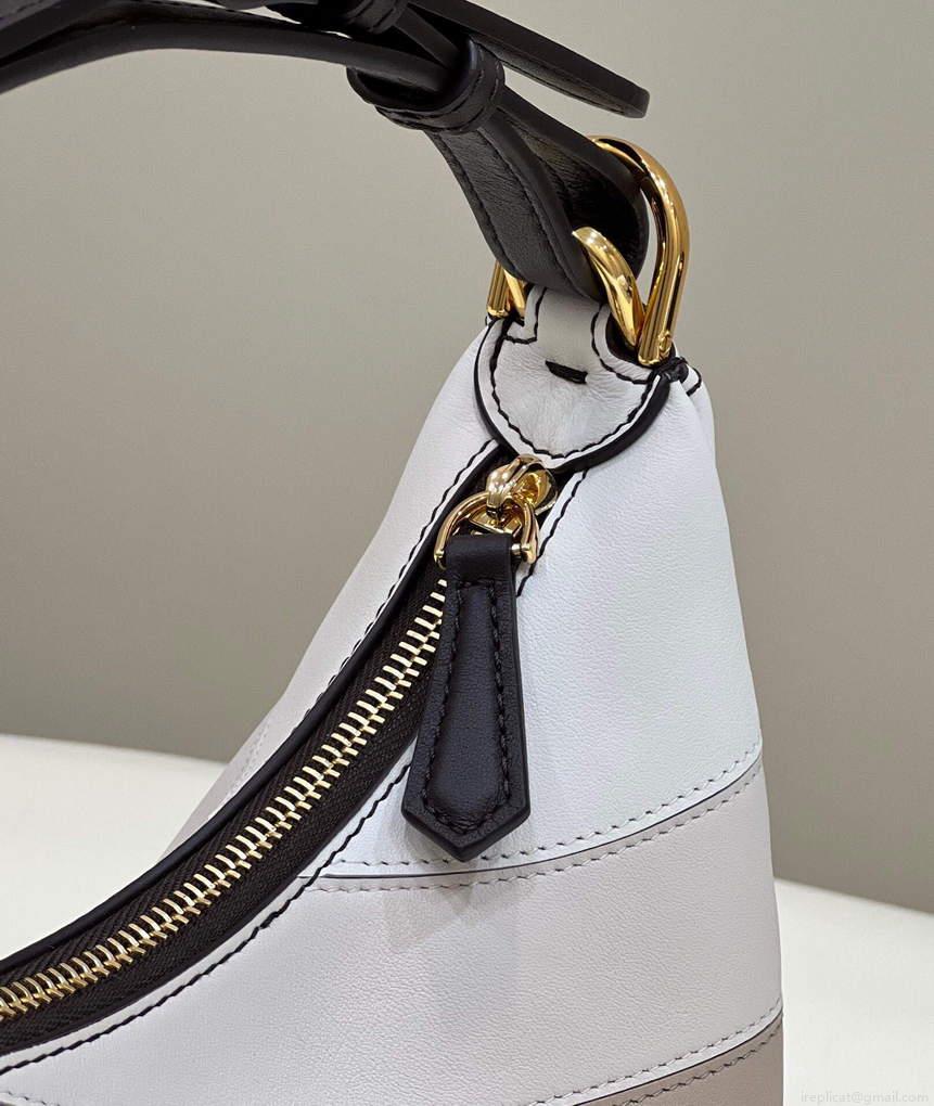 Fendi 8BR798 Fendigraphy Small 80056M wihte and Grey Multicolor leather Bag