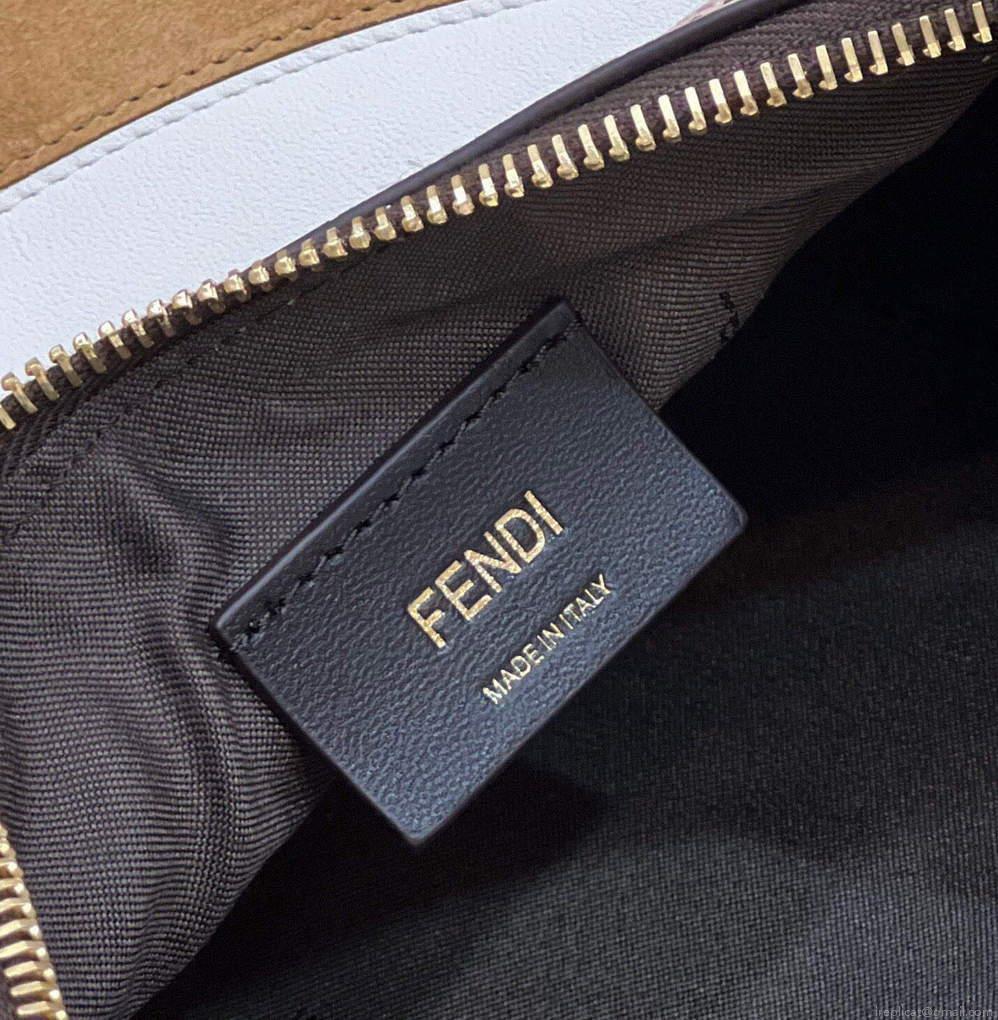 Fendi 8BR798 Fendigraphy Small 80056M wihte and Grey Multicolor leather Bag