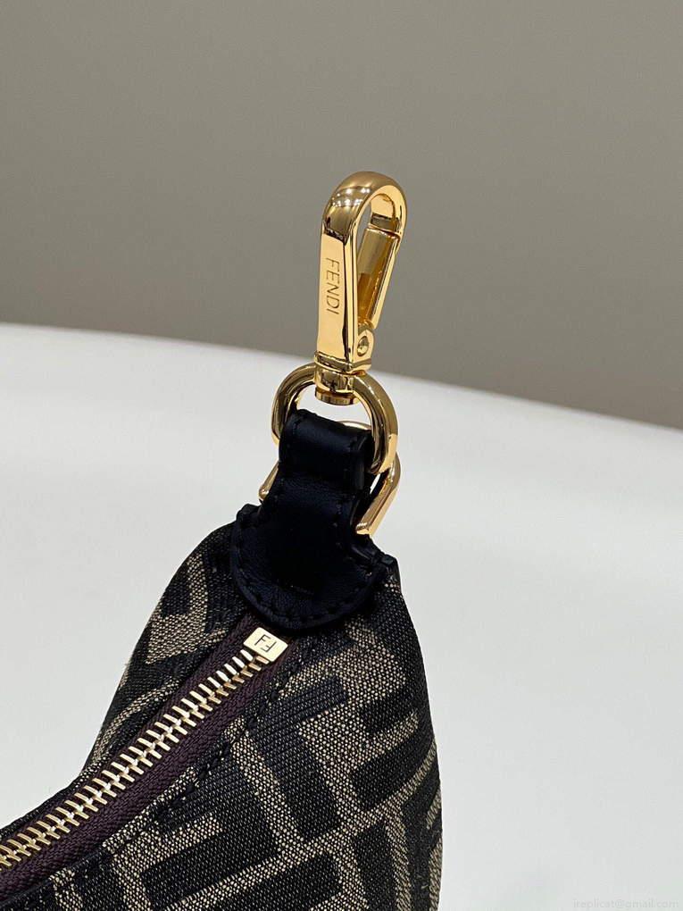 Fendi 7AS089 Nano Fendigraphy coffee Brown leather Charm 80056S