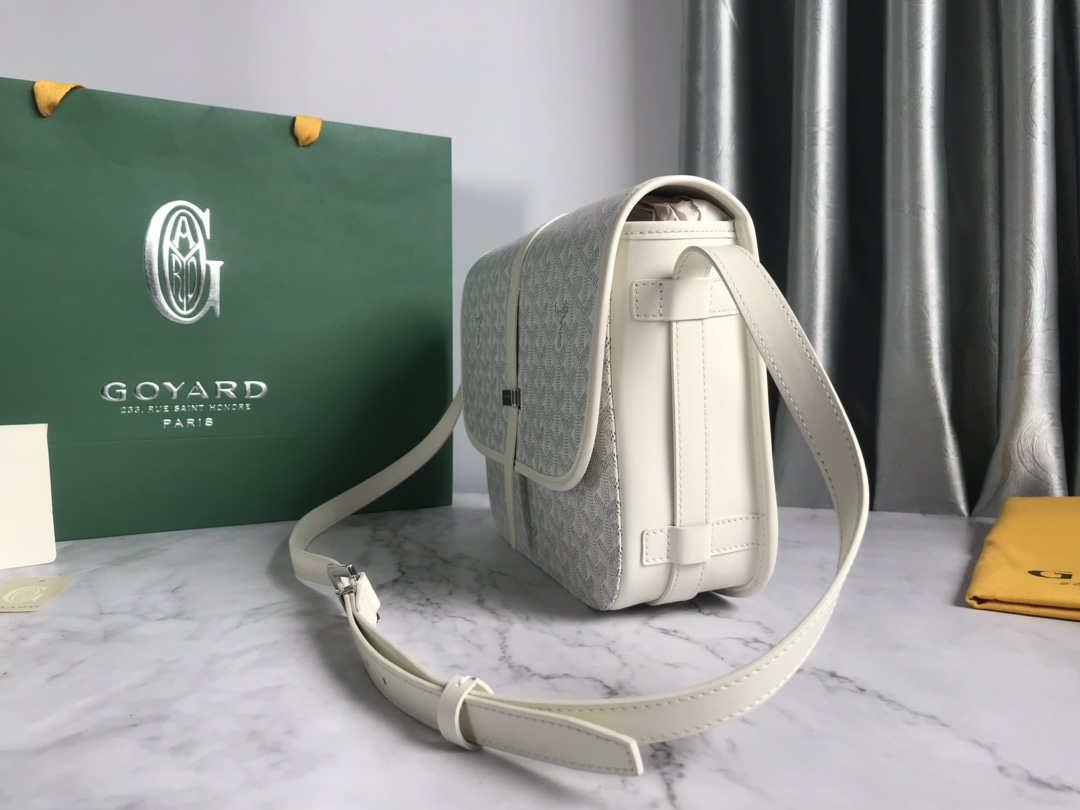 Goyard 2MMLTY01CL01P Belvedere MM Bag GY020183 White