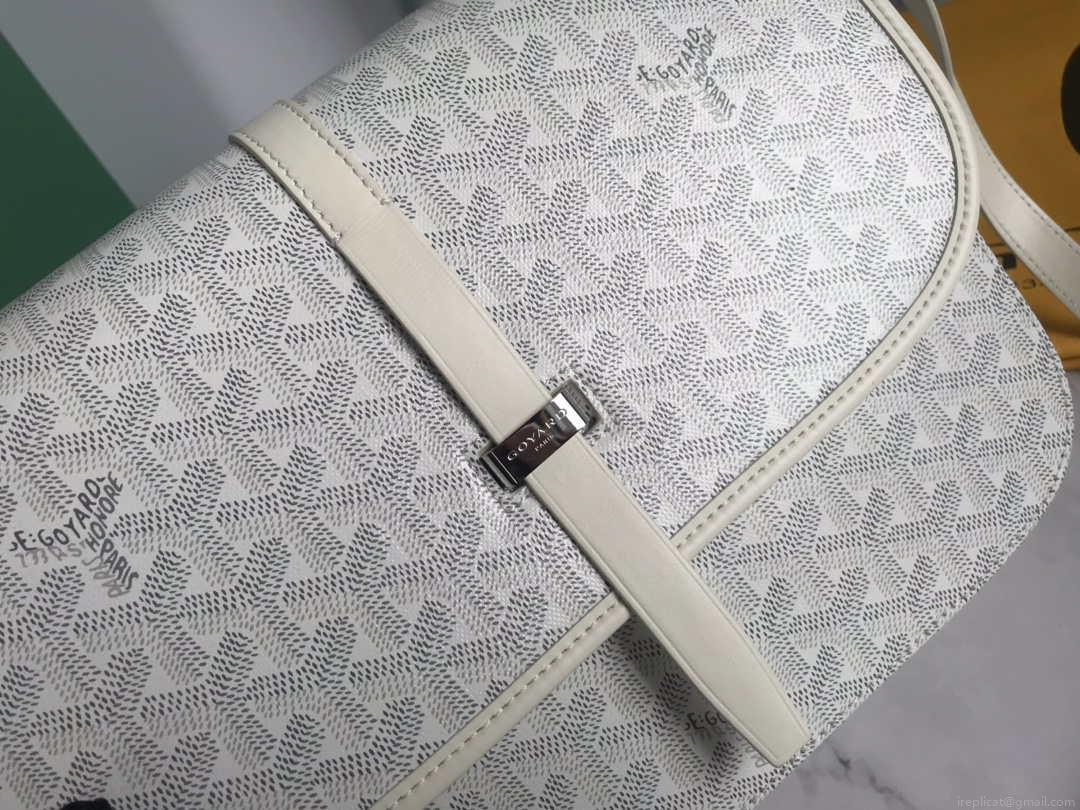 Goyard 2MMLTY01CL01P Belvedere MM Bag GY020183 White