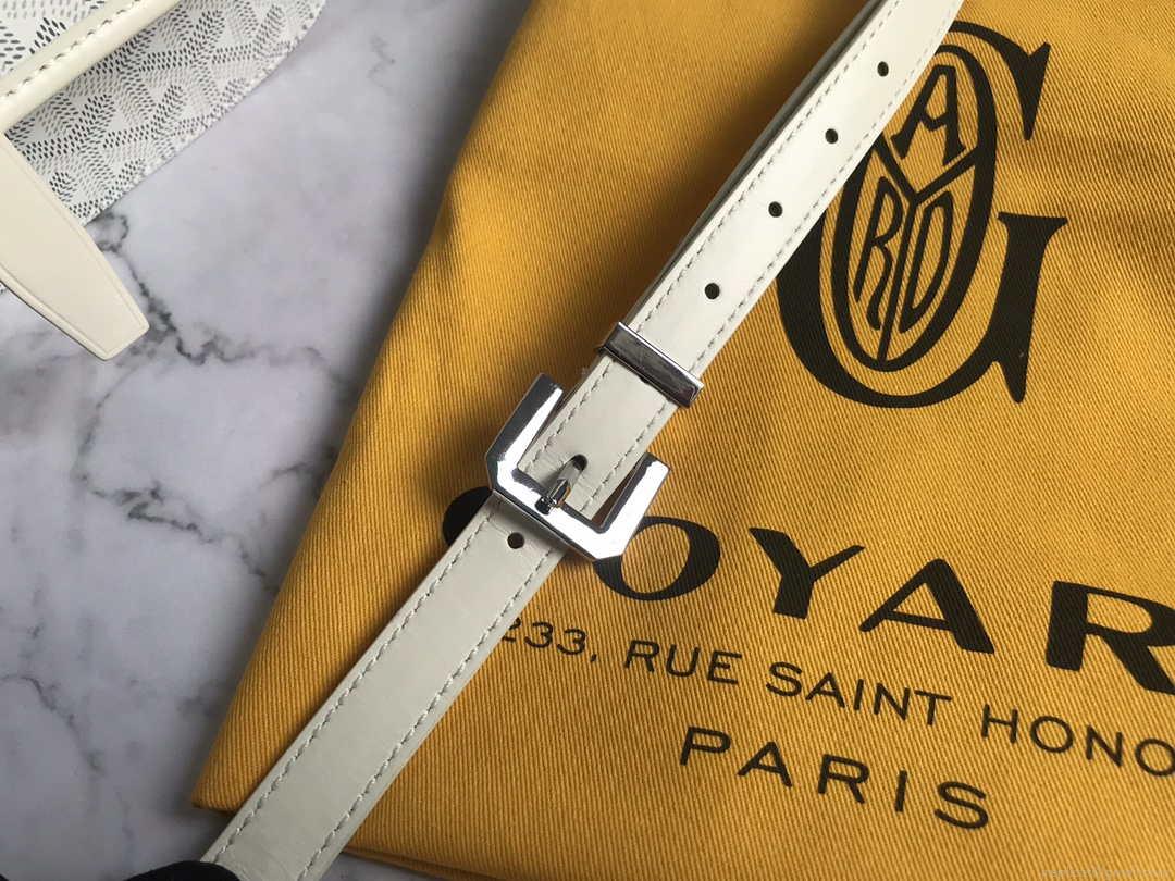 Goyard 2MMLTY01CL01P Belvedere MM Bag GY020183 White