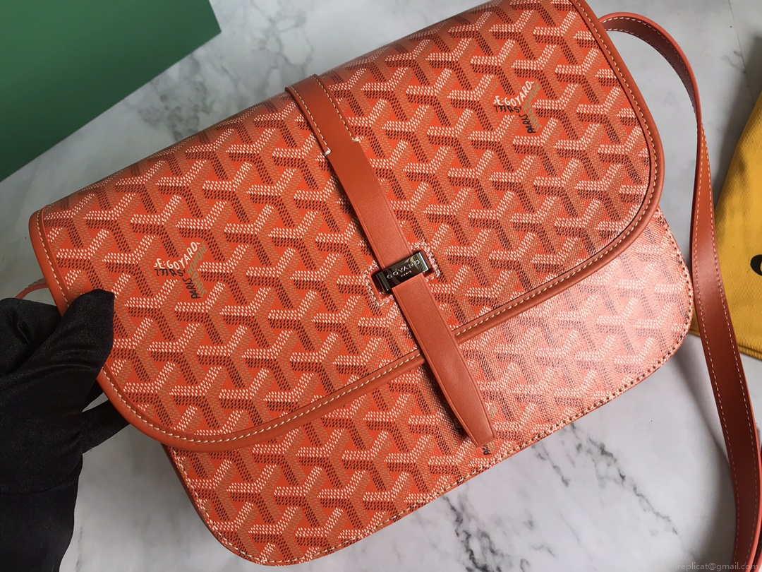 Goyard 2MMLTY01CL01P Belvedere MM Bag GY020183 Orange
