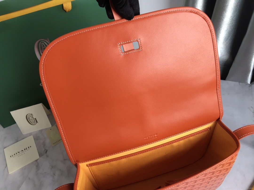 Goyard 2MMLTY01CL01P Belvedere MM Bag GY020183 Orange