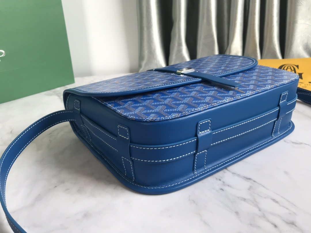 Goyard 2MMLTY01CL01P Belvedere MM Bag GY020183 Blue