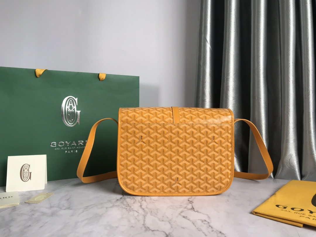 Goyard 2MMLTY01CL01P Belvedere MM Bag GY020183 Yellow