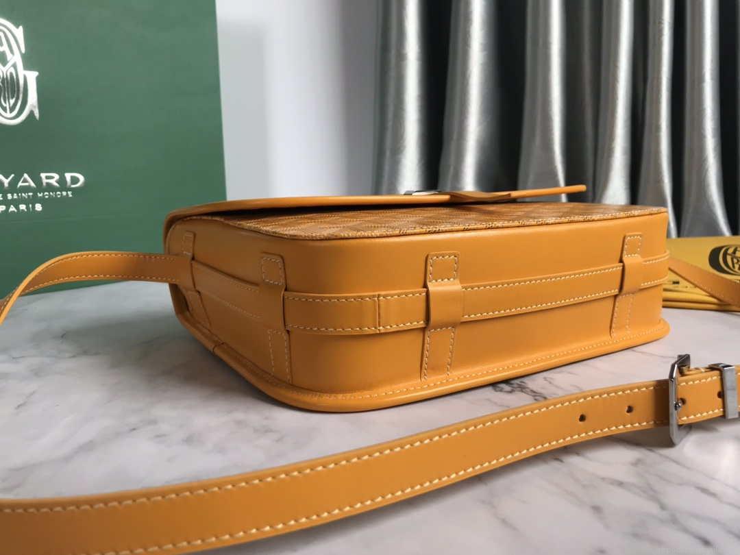 Goyard 2MMLTY01CL01P Belvedere MM Bag GY020183 Yellow