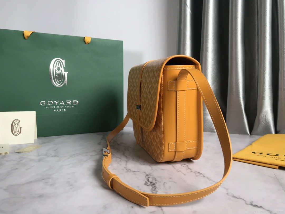 Goyard 2MMLTY01CL01P Belvedere MM Bag GY020183 Yellow