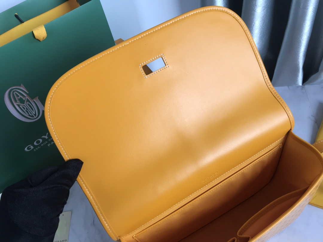 Goyard 2MMLTY01CL01P Belvedere MM Bag GY020183 Yellow