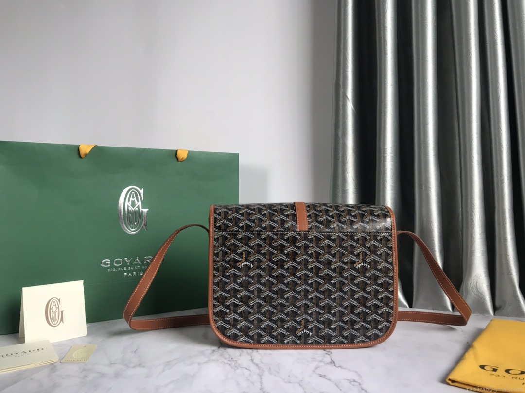 Goyard 2MMLTY01CL01P Belvedere MM Bag GY020183 Brown