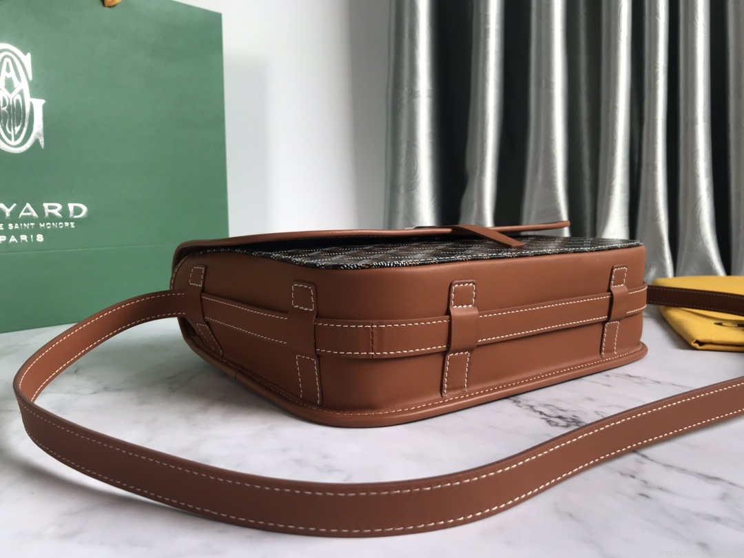 Goyard 2MMLTY01CL01P Belvedere MM Bag GY020183 Brown