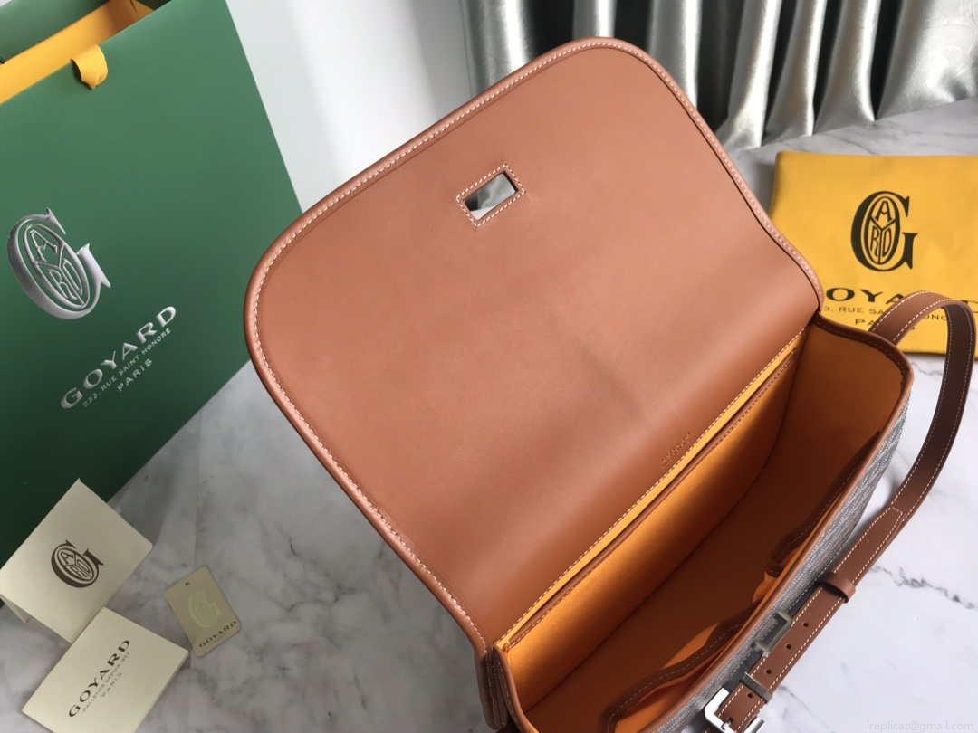 Goyard 2MMLTY01CL01P Belvedere MM Bag GY020183 Brown