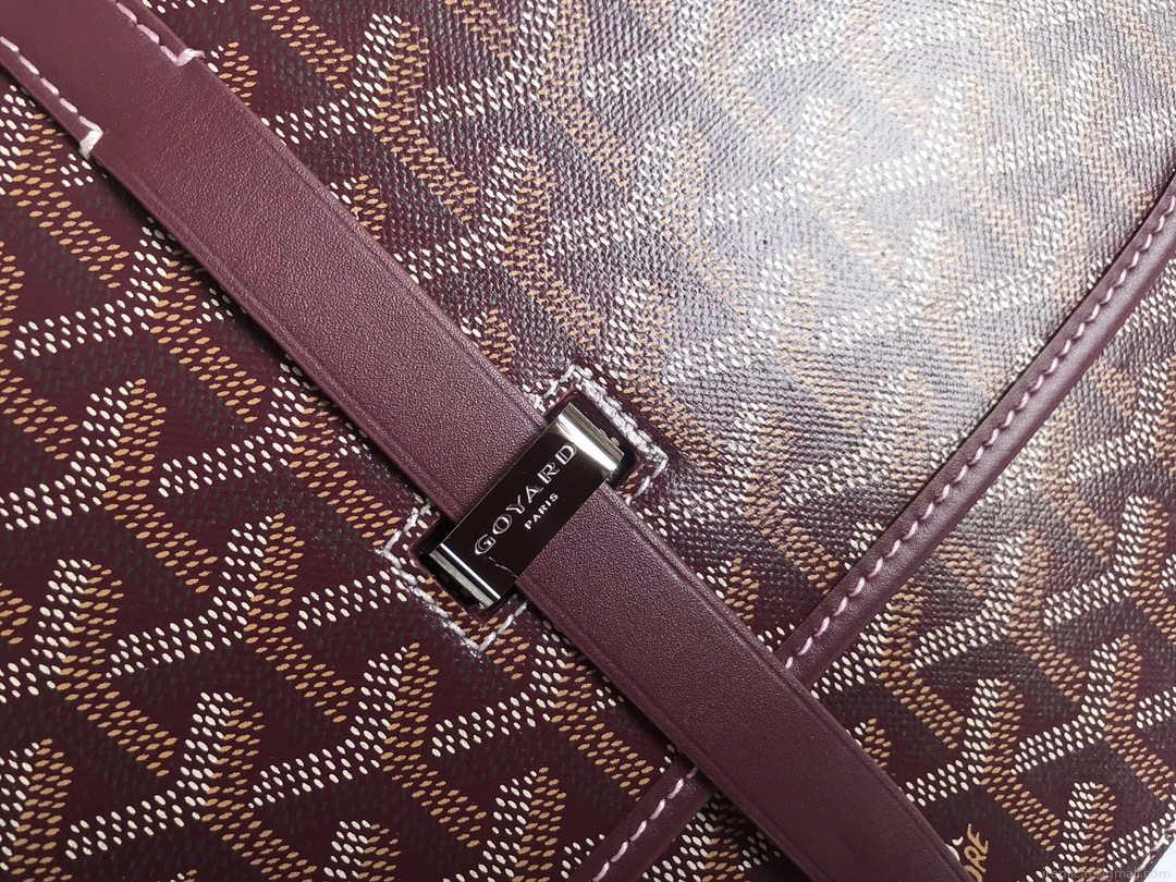 Goyard 2MMLTY01CL01P Belvedere MM Bag GY020183 Wine Red