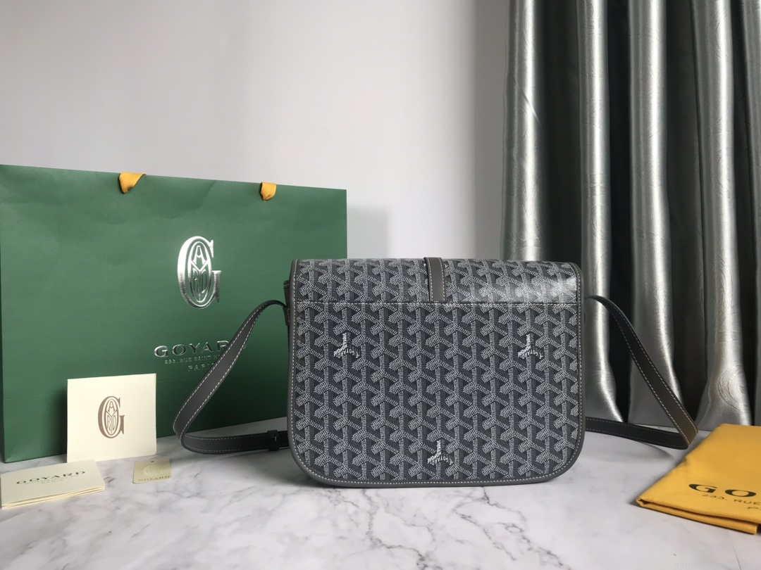 Goyard 2MMLTY01CL01P Belvedere MM Bag GY020183 Navy Blue