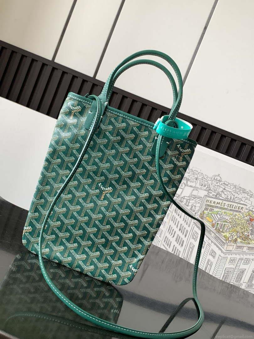 Goyard POICLAPMLTY11CL61P Poitiers Claire Voie Bag Green