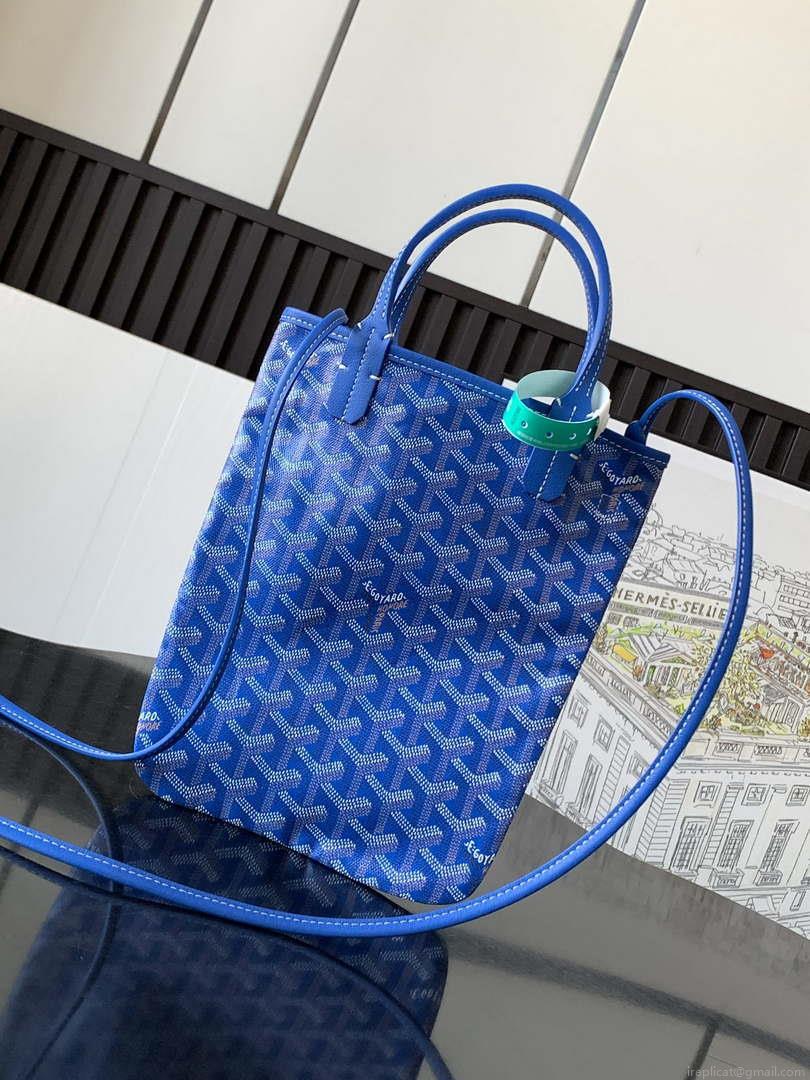 Goyard POICLAPMLTY11CL61P Poitiers Claire Voie Bag Blue