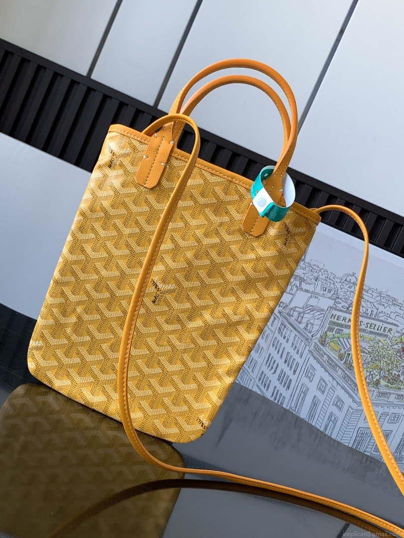 Goyard POICLAPMLTY11CL61P Poitiers Claire Voie Bag Yellow