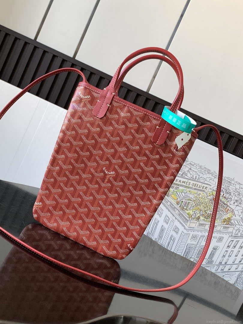 Goyard POICLAPMLTY11CL61P Poitiers Claire Voie Bag Red