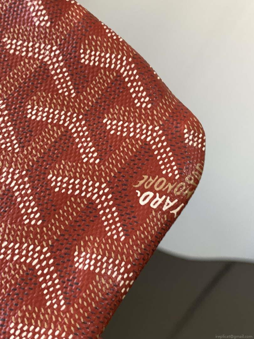 Goyard POICLAPMLTY11CL61P Poitiers Claire Voie Bag Red