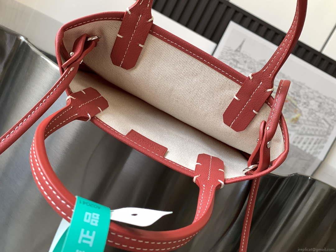 Goyard POICLAPMLTY11CL61P Poitiers Claire Voie Bag Red