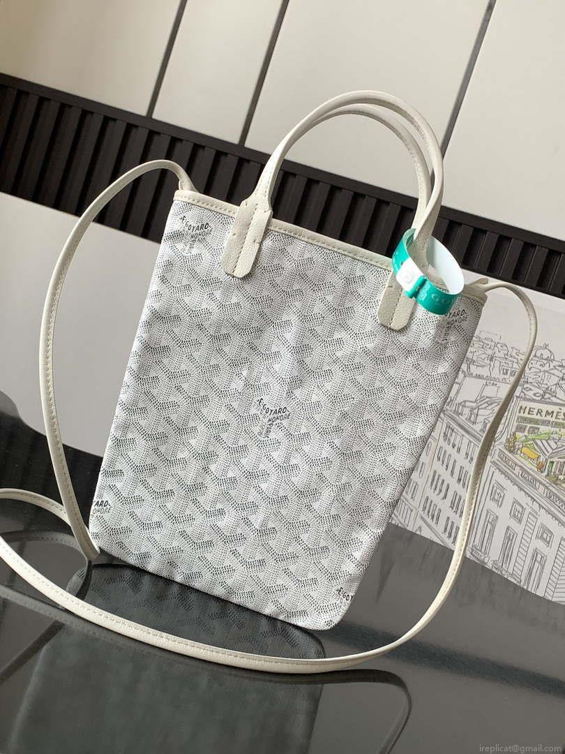 Goyard POICLAPMLTY11CL61P Poitiers Claire Voie Bag White