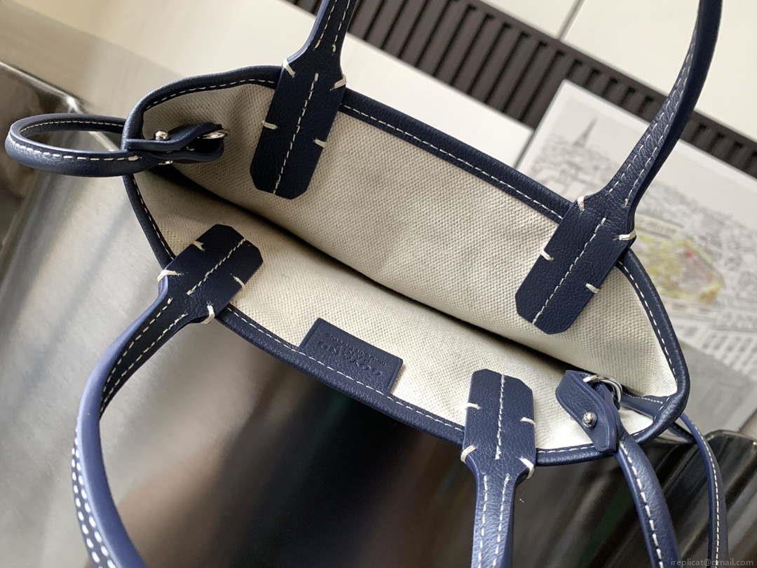 Goyard POICLAPMLTY11CL61P Poitiers Claire Voie Bag Navy Blue