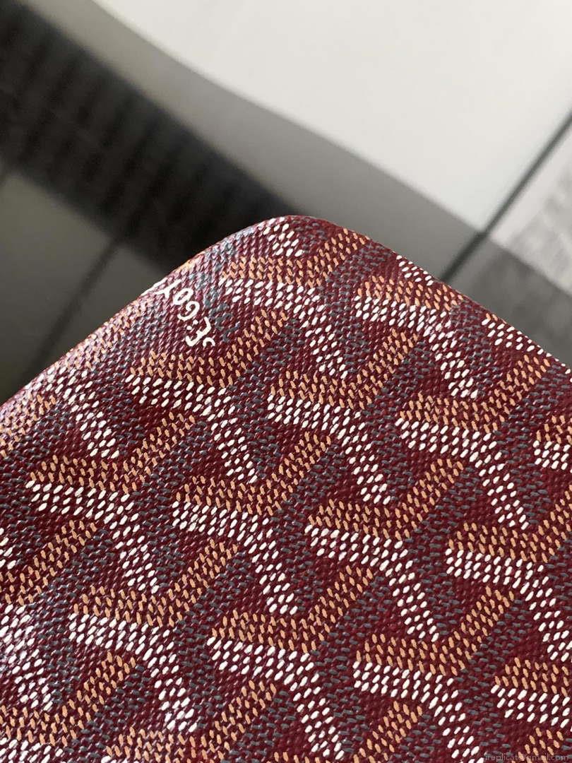 Goyard POICLAPMLTY11CL61P Poitiers Claire Voie Bag Wine Red