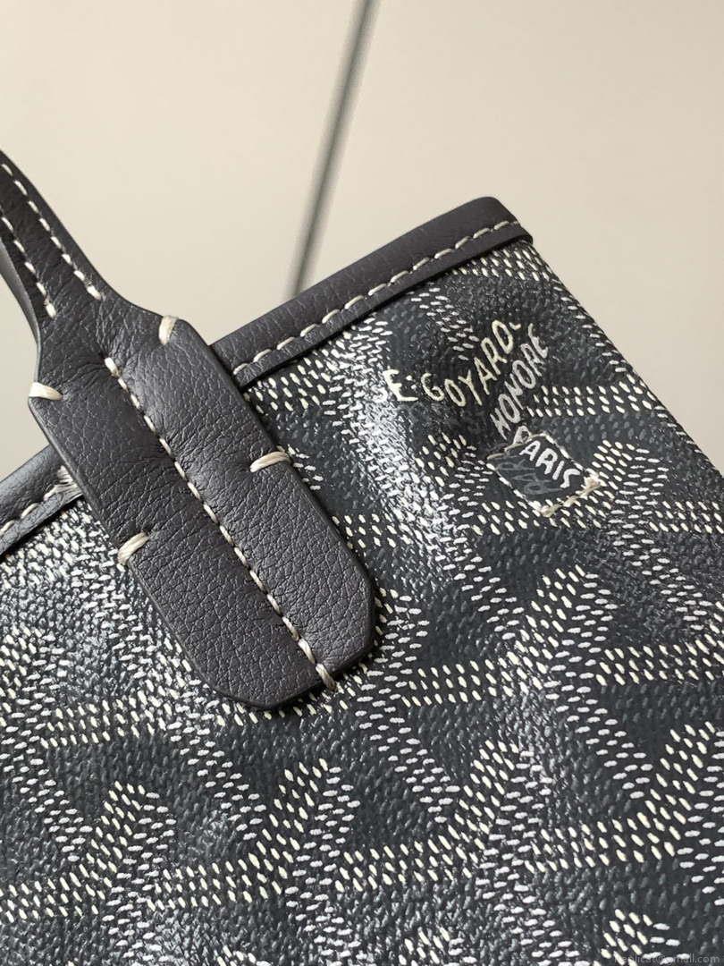 Goyard POICLAPMLTY11CL61P Poitiers Claire Voie Bag Gray &Black