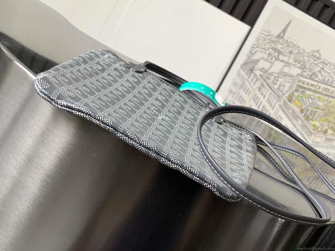 Goyard POICLAPMLTY11CL61P Poitiers Claire Voie Bag Gray &Black