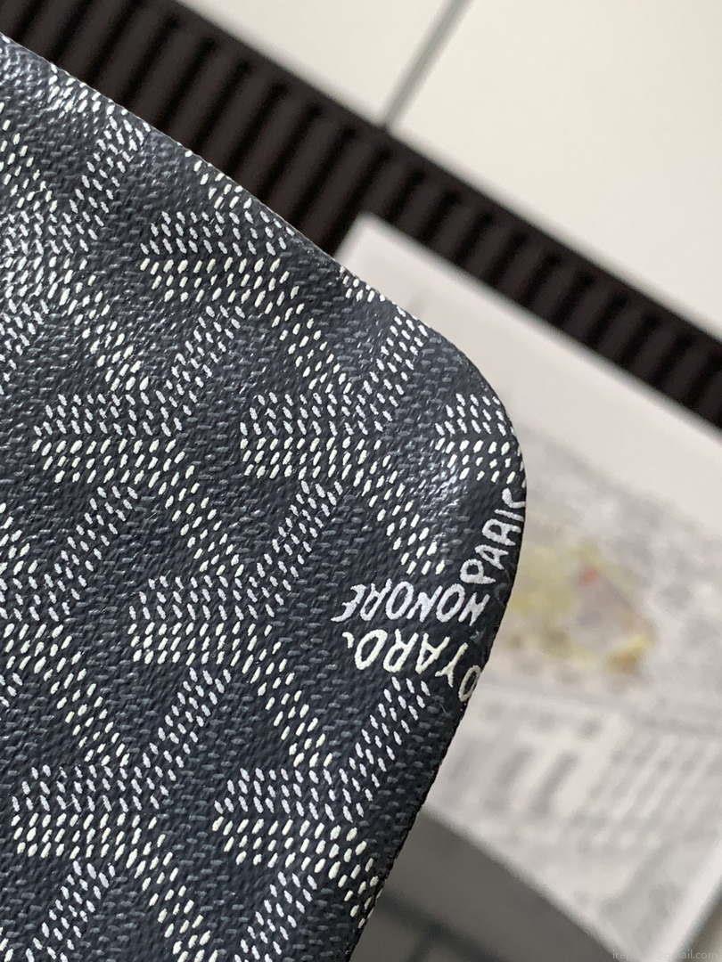 Goyard POICLAPMLTY11CL61P Poitiers Claire Voie Bag Gray &Black