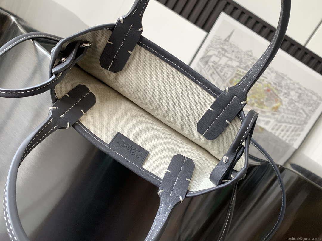 Goyard POICLAPMLTY11CL61P Poitiers Claire Voie Bag Gray &Black